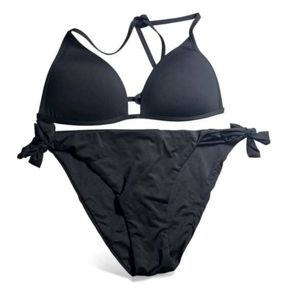 Calzedonia Black Bikini Set – Top & Tie-Side Bottom (Size M) - Picture 7 of 7